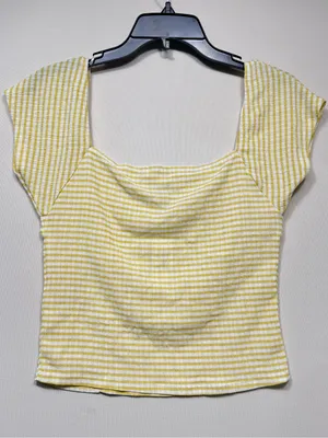 BB dakota By steve madden gingham To Me top in sushine mwr size medium thumbnail 4