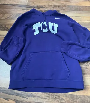 TCU Nike hoodie purple medium  thumbnail 1