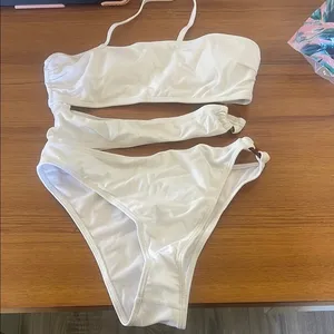 SHEIN White Bikini Set thumbnail 1