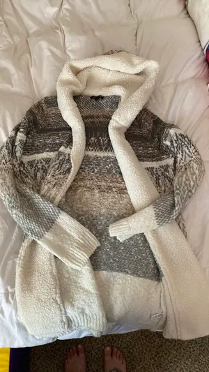Long Cardigan Gray Size M thumbnail 1