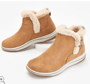 Clark’s cloudstepper breeze faux fur slip on boots thumbnail 2