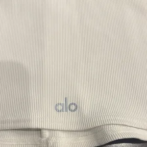 ⭐️ALO White Ribbed Women's TSHIRT thumbnail 3