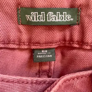 Wild Fable Womens Low Rise Wide Leg Jeans Berry Pink Rose Denim Size 6/R NEW thumbnail 5