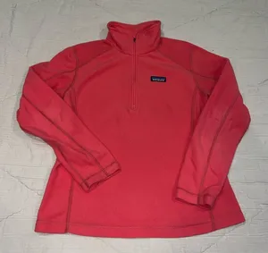 Patagonia 1/4 Zip Coral‎ Polartec Pullover, Soft and Cozy Medium thumbnail 1