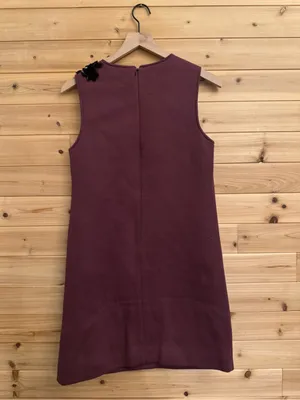 Dhruv Kapoor Anthropologie Small Burgundy Sequin Flower Mini Dress Fall Party thumbnail 5
