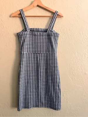 Forever 21 Black and White Gingham Mini Dress thumbnail 2