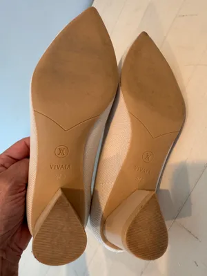 Vivaia Tracy Pro Pointed Toe Chunky Heels Sz 37.5 thumbnail 6