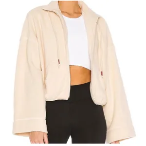 Free‎ People Movement Women's Climb High Fleece Jacket Cream Sz M thumbnail 4