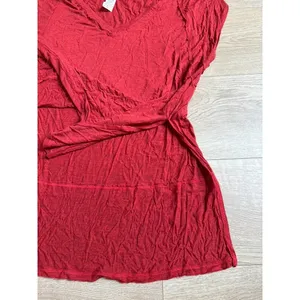 EUC Womens red We the Free Free People sleeveless V-neck‎ top layered hem size S thumbnail 8