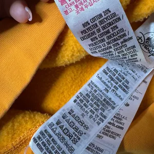 Disneyland 70th Anniversary Vault Collection Yellow Sweatshirt Raglan M thumbnail 8