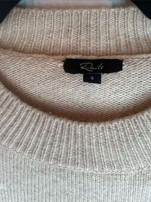 Rails Beige Star Crewneck Sweater size S thumbnail 2