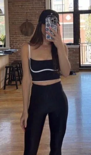 Airbrush Streamlined Bra Tank Black/White XS thumbnail 10
