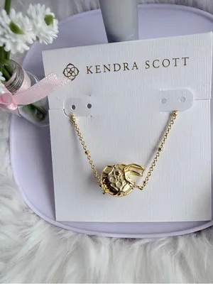 Kendra Scott Football Helmet Gold Short Pendant Necklace thumbnail 2