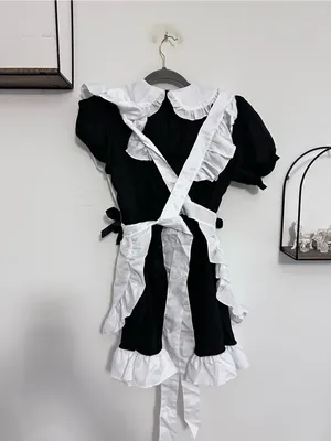NWOT Anime French Cat Maid Halloween Sexy Dress Up Costume Size Adult Medium thumbnail 3