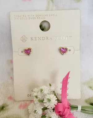 Kendra Scott Anna 14K Gold Over Brass Stud Earrings- Magenta thumbnail 1