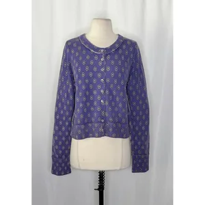 NWT!! FREE PEOPLE Nocturnal Patterned Cardigan Sweater Cardi‎ Floral Large thumbnail 2