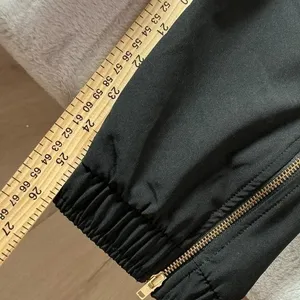 Albion Fit Jetsetters Granola Girl Black Jogger Pants Women Medium Ankle Zip #124780 thumbnail 5