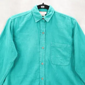 Putumayo Green Long Sleeve Cotton Button‎ Up VTG Y2K Western Utility Shirt Small thumbnail 3