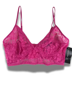 INC Sheer Lace Bralette - Berry Pink Size Large thumbnail 3