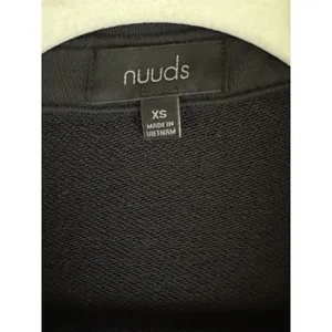Nuuds Weekend Black Wash French Terry Button Down Lounge Sweater Women's Size XS thumbnail 11