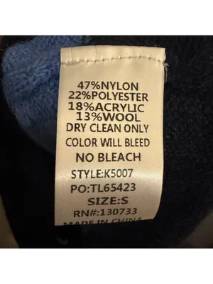 Umgee Blue and Black Striped Sweater thumbnail 5