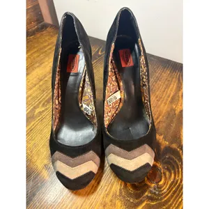 Missoni Black Chevron Heels Size‎ 6.5 thumbnail 3