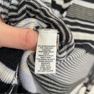 ANN TAYLOR LOFT Striped Fine Knit Open Cardigan Blue / Periwinkle ? Navy Sweater thumbnail 13