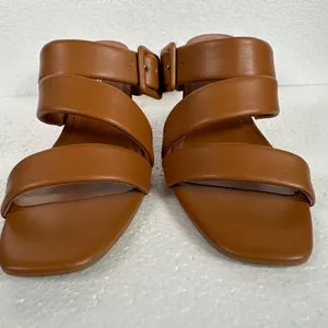 Marc Fisher Fathom Strappy Block Heel Sandal Women's 8.5 M Brown Buckle 3" Heel thumbnail 11