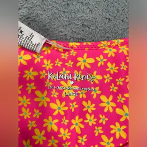 Kulani kinis Floral Pink bikini swimsuit Bottoms large thumbnail 5