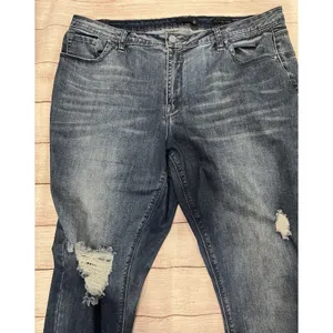 Lala Anthony Distressed Distressed Stretch Blue Denim Jeans plus Size 18 thumbnail 2