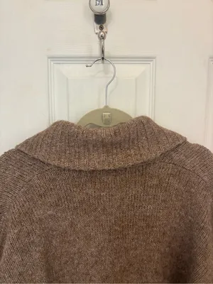 Old Navy Heathered Cozy Shawl Cardigan on Heathered Camel thumbnail 8