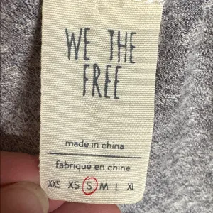 We The Free Free People Nori Relaxed Tee Gray Flowing Swing Top Size Small thumbnail 8