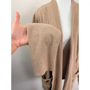 Pact Organic Cotton Airplane Wrap Open Cardigan Sesame Heather XS/S thumbnail 8