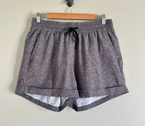 Lululemon Spring Break Away Short 4-way Stretch 3' Heather Grey Size 10 30” waist thumbnail 1