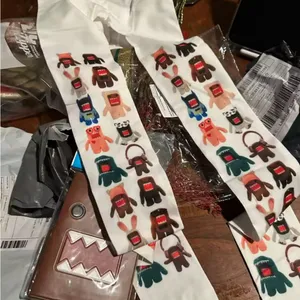 Colorful Monster Print Tights White thumbnail 3