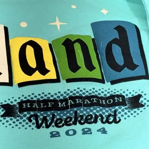 Disney Spirit Jersey Adult XS Teal 2024 Run Disney Disneyland‎ Half Marathon thumbnail 11