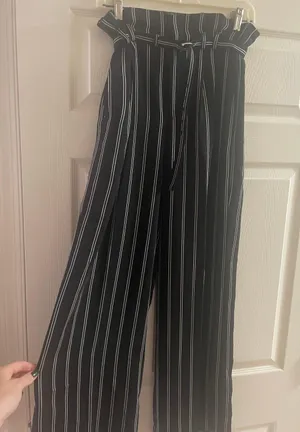 Express Belted High Waisted Work Pants thumbnail 1