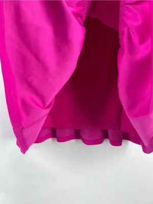 Maia Bright Pink Ruffle Hem Sleeveless Dress Size 6 thumbnail 6