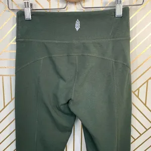 Free People Virgo Cropped Legging Khaki Green‎ thumbnail 10