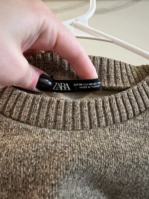 ZARA Long Sleeve Knit Top thumbnail 3