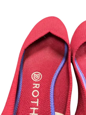 Rothy's The Point womans red knit pointed flats shoes sz 7.5 SKU 10-438 thumbnail 7