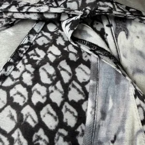 Simply Vera‎ Vera Wang Womens Size Large Tank Top Open Front Vest Black White thumbnail 8
