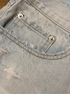 pistola Pale Blue Frayed Hem Denim Shorts thumbnail 5