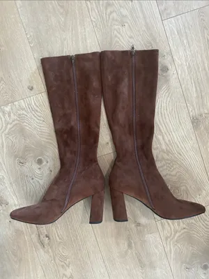 Jeffrey Campbell brown suede knee-high, Size 8, NWT no box thumbnail 2
