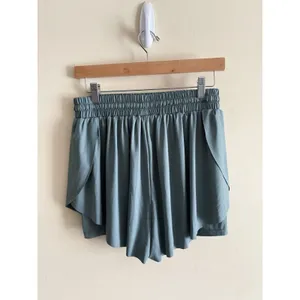 Altar'd State As Revival Women’s‎ Rhythm Flowy Size Large Sage Green Microfiber Shorts- EUC thumbnail 2