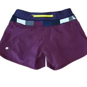 Lululemon Shorts Womens Lululemon Groovy Run Shorts‎ in Plum Lined Size 4 thumbnail 4