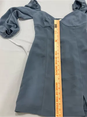 Aritzia Wilfred Novella Dress in Granite Blue Sz 6‎ thumbnail 5
