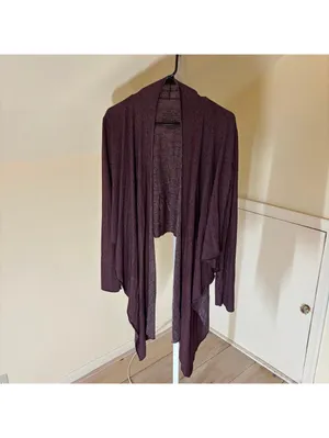 Patagonia EUC Women's Glorya Wrap Plum Long Sleeve Yoga Cardigan Size M thumbnail 3