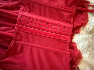 Out From Under Urban Outfitters Red Corset Small thumbnail 6
