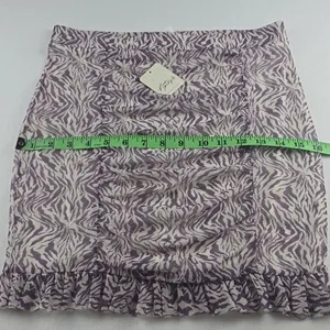 Free People NWT Women's Romi Mesh Mini Skirt In Zebra Combo Size Small‎ thumbnail 11